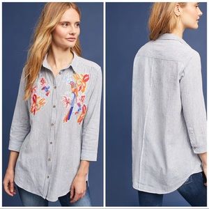 💥50% OFF💥Anthropologie Pajaro Embroidered Shirt